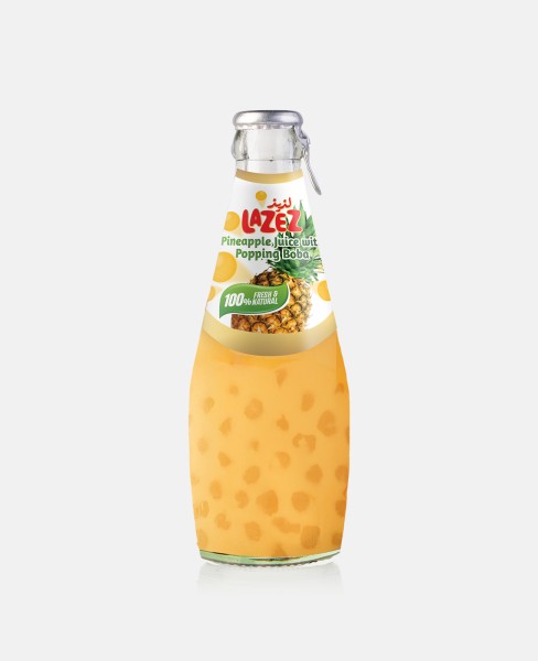Lazez Pineapple Juice with Popping Boba 290ml x 24