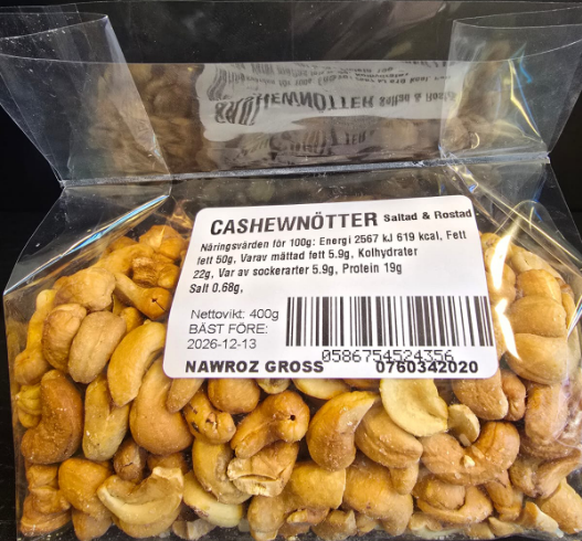 NAWROZ Cashew Salted R&S 400g x 24 Stk