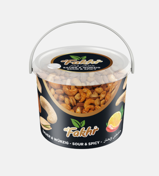 alFakhr Extra Mix Nøtter Sterk 900 g X 6 Stk
