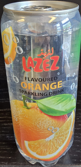 LAZEZ Sparkling Drink Orange flavoured 350ml x 24 stk