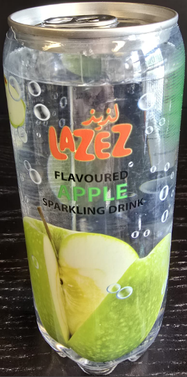 LAZEZ Sparkling Drink Green Apple flavoured 350ml x 24 stk