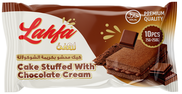 Lahfa Cake Stuffed with Chocolate Cream (25g x10) x12Stk