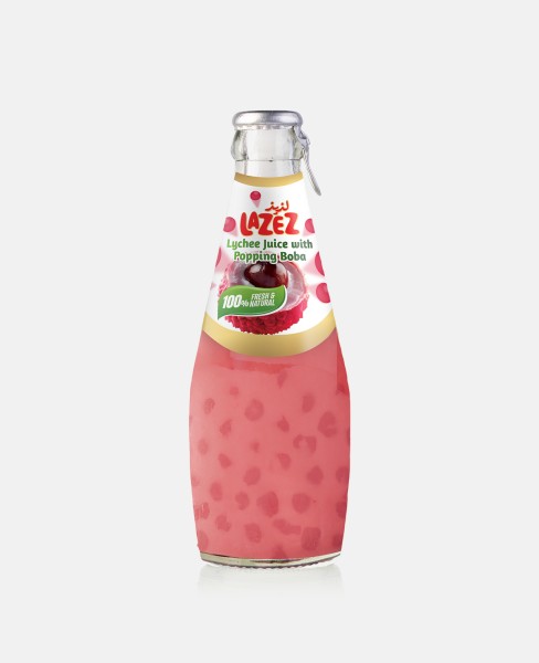 Lazez Lychee Juice with Popping Boba 290ml x 24