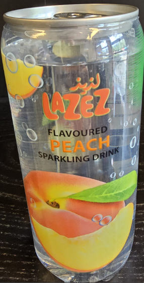 LAZEZ Sparkling Drink Peach flavoured 350ml x 24 stk