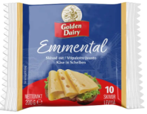 Golden dairy Emmental ost 200 gr x 24