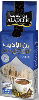 AlAladeeb Coffee Dark With Extra Cardamom 200 g x 10 Stk