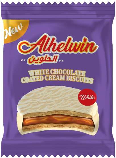 Alhelwin White Chocolate Biscuits ( 30g x10 )x12 Stk