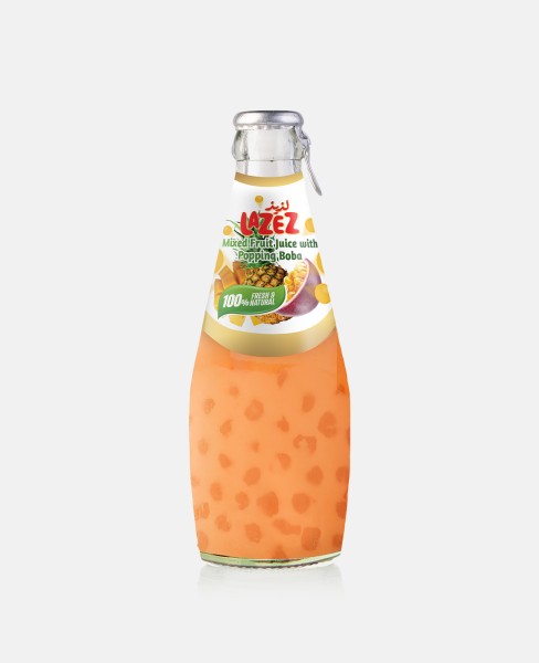 Lazez Mixed Fruit Juice with Popping Boba 290ml x 24