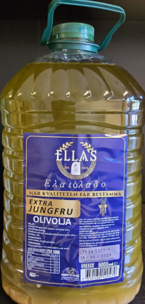 ELLAS Premium Olive Oil Extra Virgin Greek 5 L X 3 Stk