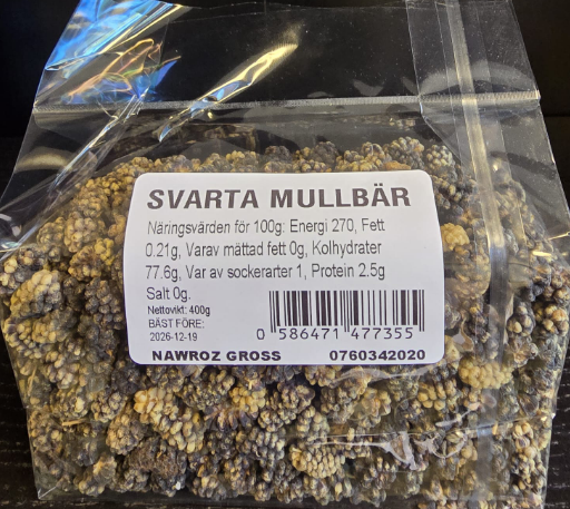NAWROZ Svarte Morbær 400g x 24 Stk