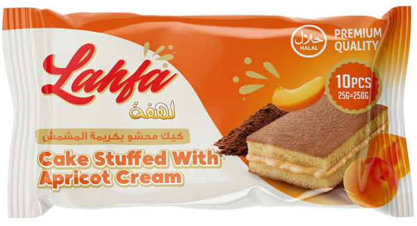 Lahfa Cake Stuffed with Apricot Cream (25g x10) x12Stk