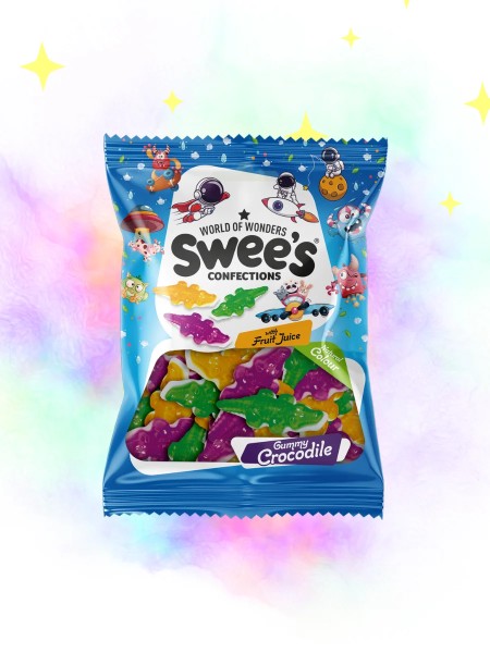 Swees Gummy Crocodile (80g x12stk) x 6 Pk