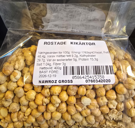 NAWROZ Kikerter Roasted 400 g x 24 Stk